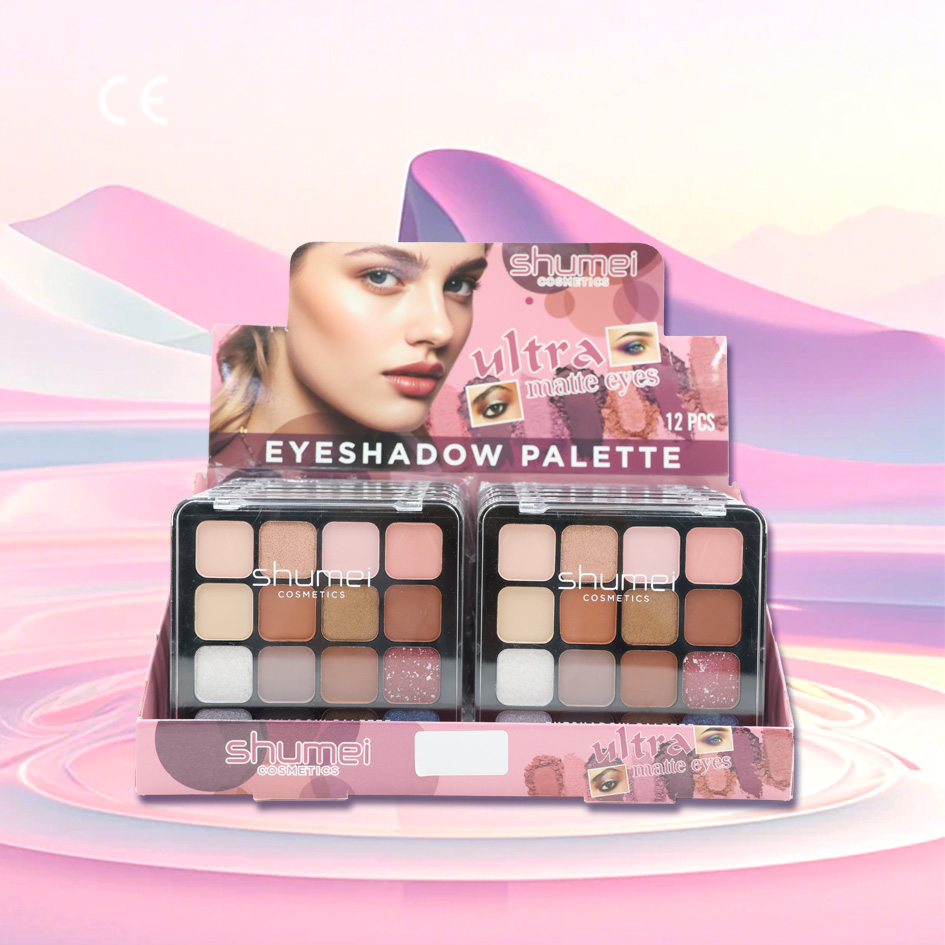 Custom 16 Color Matte Shimmer and Marbled Pressed Glitter Eyeshadows Forever Vegan Eyeshadow Palette for Makeup Sets