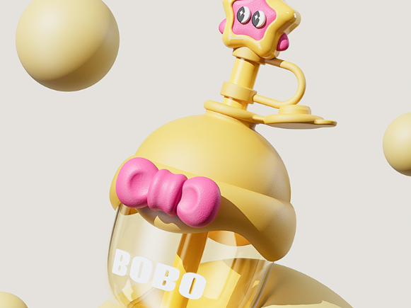 500ml 1000ml Plastic Water Bottle with Straw & Adjustable Strap